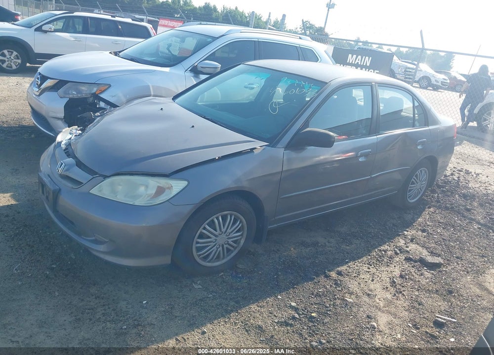 2004 HONDA CIVIC LX VIN: 2HGES165X4H558532