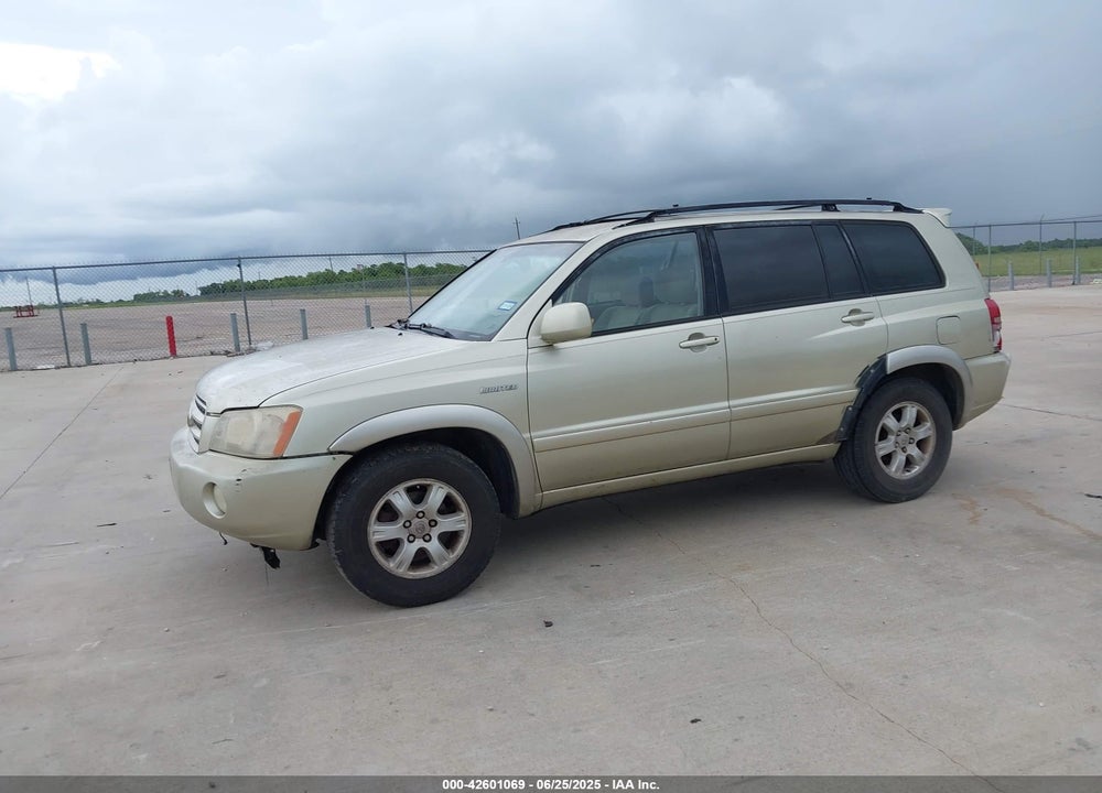 2003 TOYOTA HIGHLANDER LIMITED V6 VIN: JTEGF21A330116664