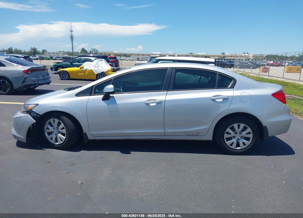 2012 HONDA CIVIC VIN: 19XFB2F57CE088513