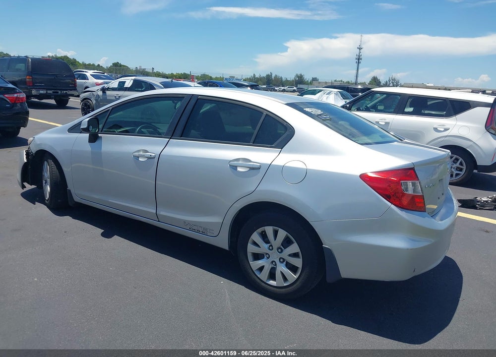 2012 HONDA CIVIC VIN: 19XFB2F57CE088513