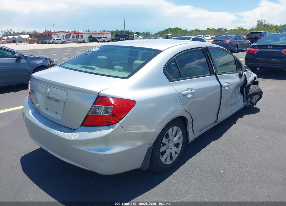 2012 HONDA CIVIC VIN: 19XFB2F57CE088513