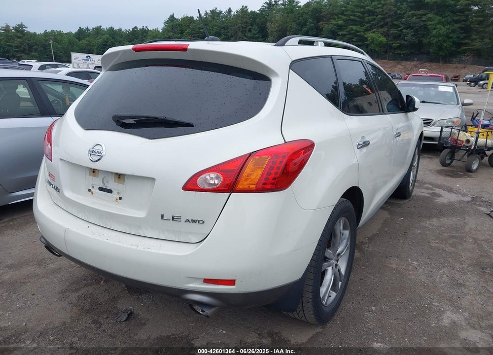 2009 NISSAN MURANO LE VIN: JN8AZ18W19W124737