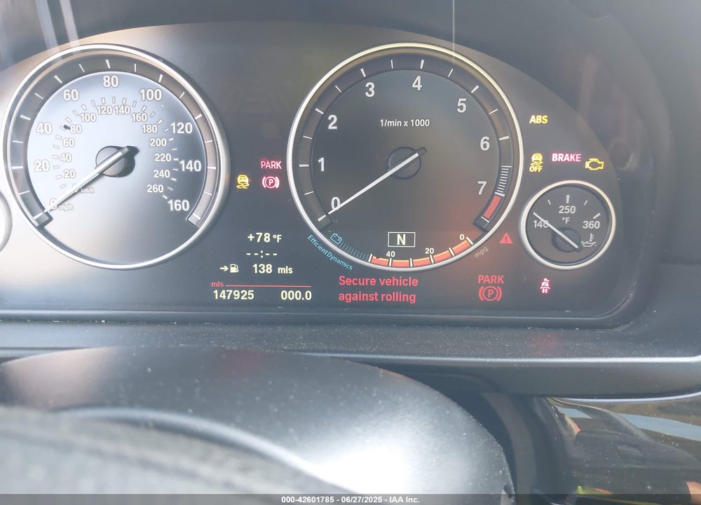 2013 BMW 528I VIN: WBAXH5C53DDW11955