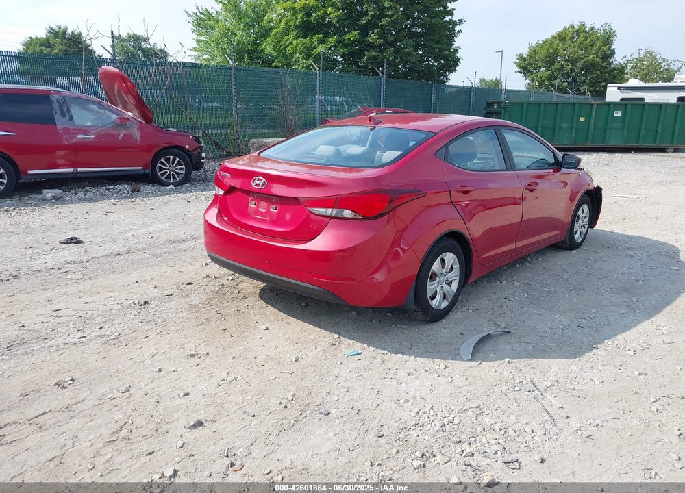 2016 HYUNDAI ELANTRA VIN: KMHDH4AE4GU551929