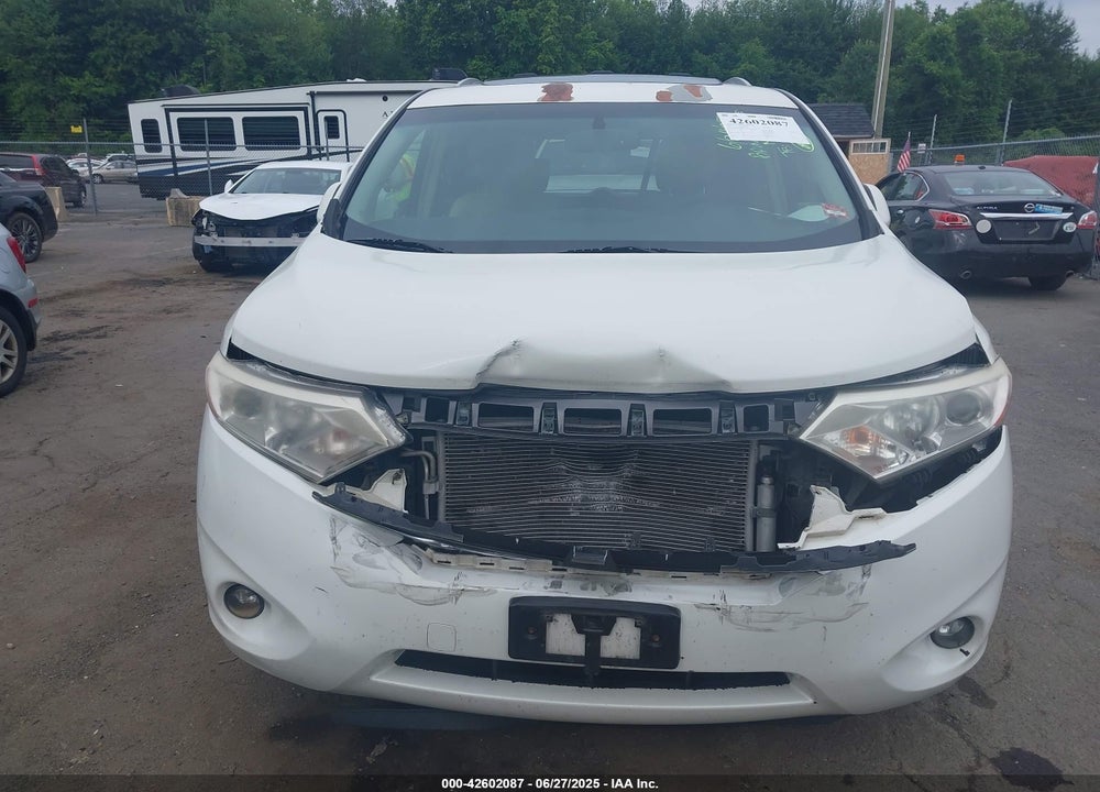 2011 NISSAN QUEST SL VIN: JN8AE2KP6B9010742