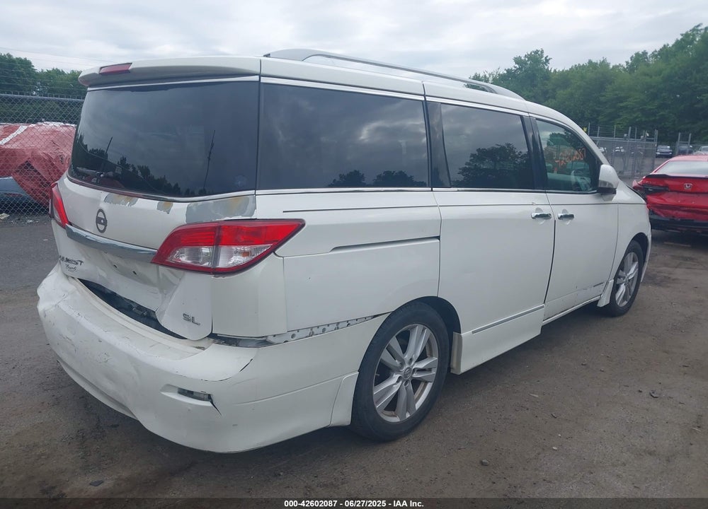 2011 NISSAN QUEST SL VIN: JN8AE2KP6B9010742