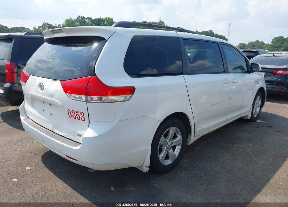 2012 TOYOTA SIENNA LE V6 8 PASSENGER VIN: 5TDKK3DC5CS270609