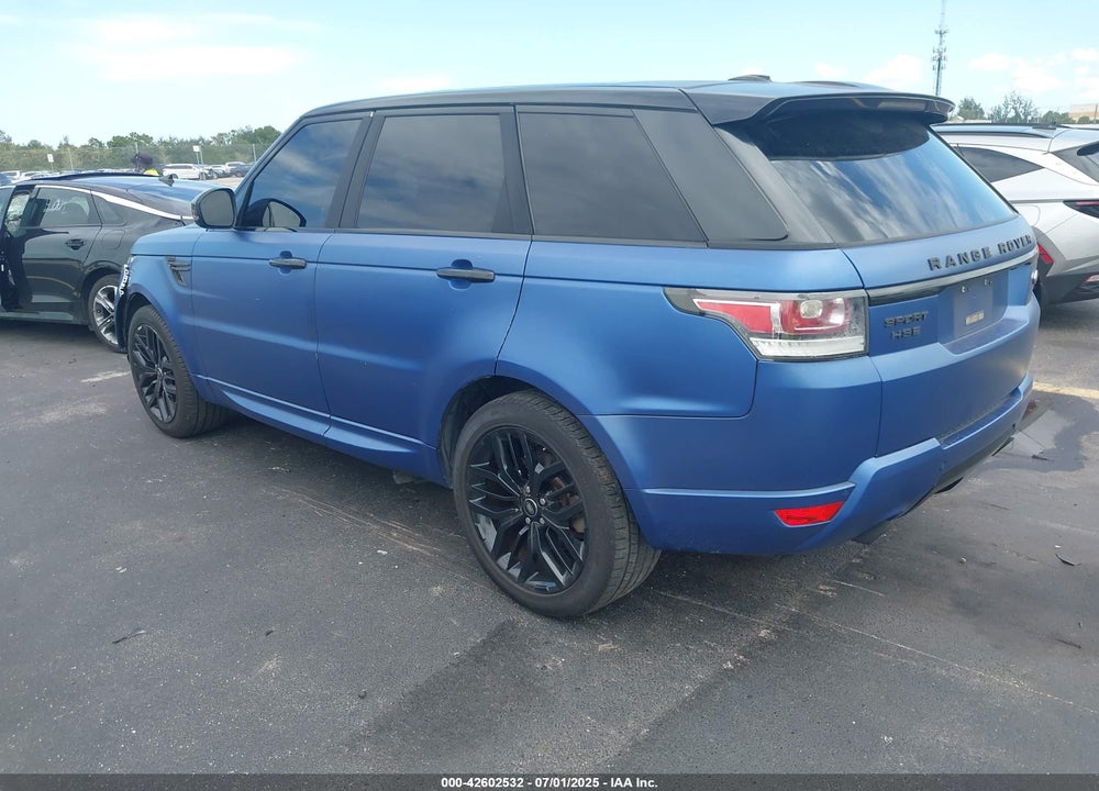 2015 LAND ROVER RANGE ROVER SPORT VIN: SALWR2VF9FA603114