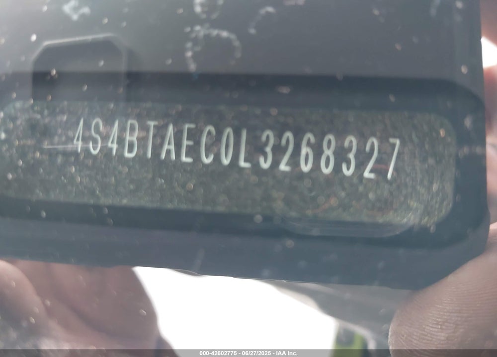 2020 SUBARU OUTBACK VIN: 4S4BTAEC0L3268327