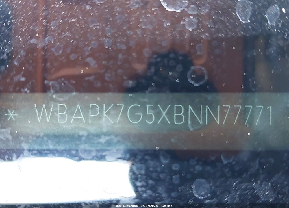 2011 BMW 328 XI VIN: WBAPK7G5XBNN77771