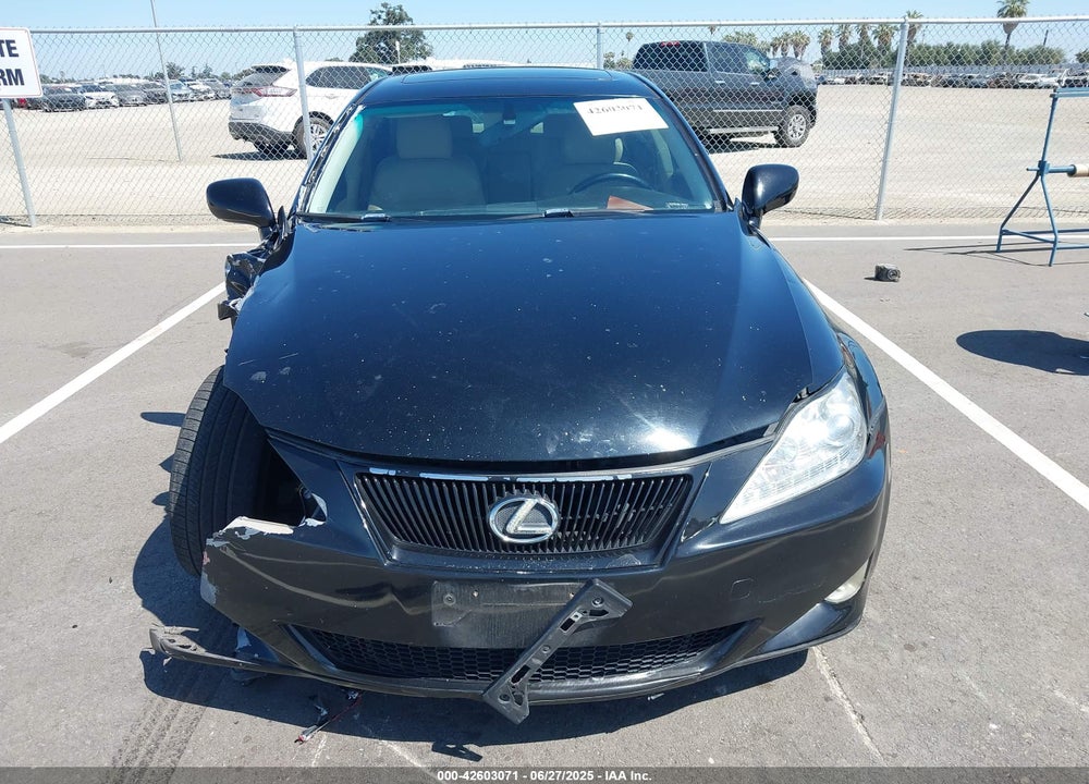 2007 LEXUS IS250 VIN: JTHBK262072036839