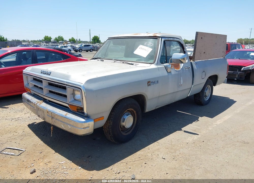 1989 DODGE D-SERIES D150 VIN: 1B7HE16Y0KS184189