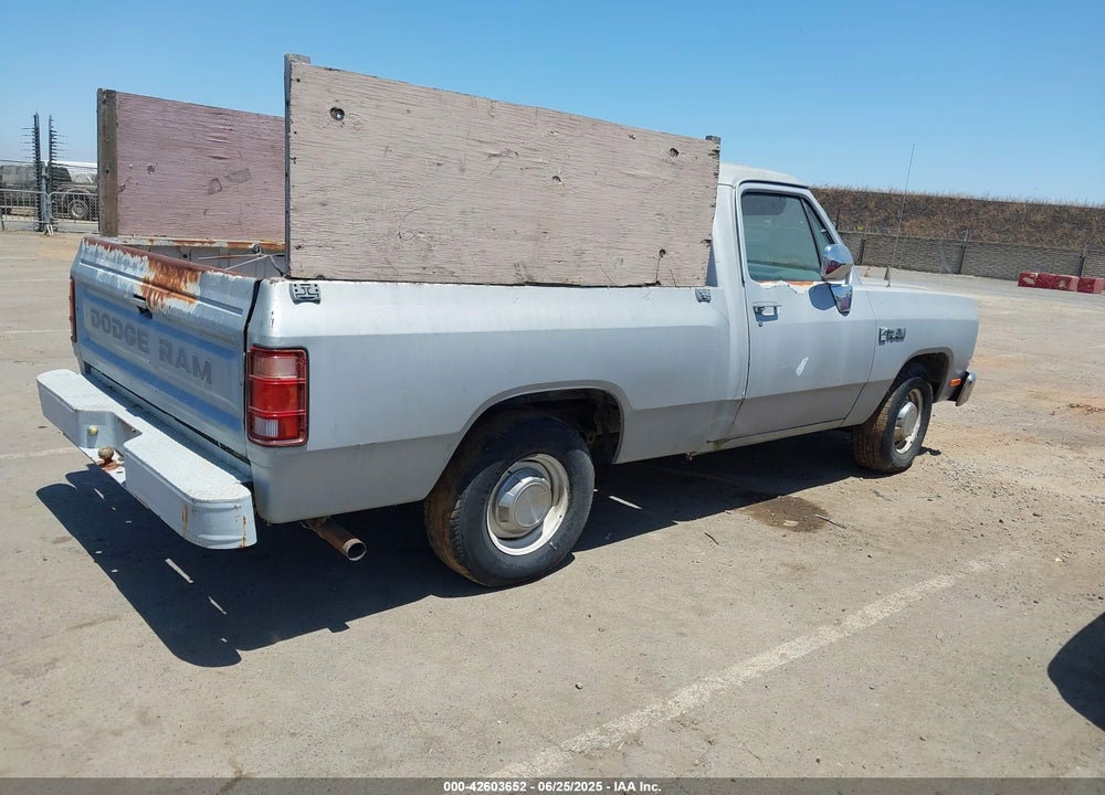 1989 DODGE D-SERIES D150 VIN: 1B7HE16Y0KS184189