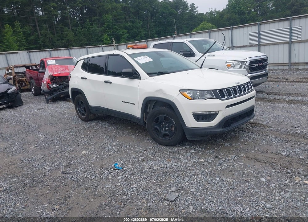 2019 JEEP COMPASS SPORT FWD VIN: 3C4NJCAB7KT646551