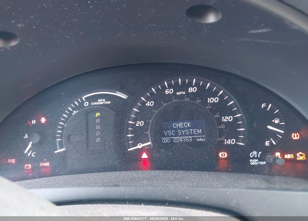 2007 TOYOTA CAMRY HYBRID VIN: 4T1BB46K97U029868