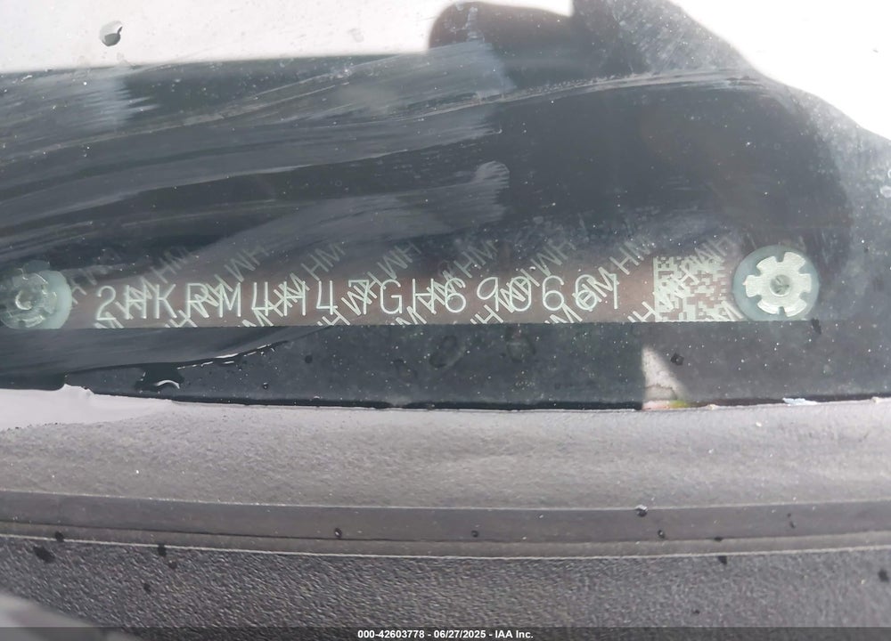 2016 HONDA CR-V VIN: 2HKRM4H47GH690661