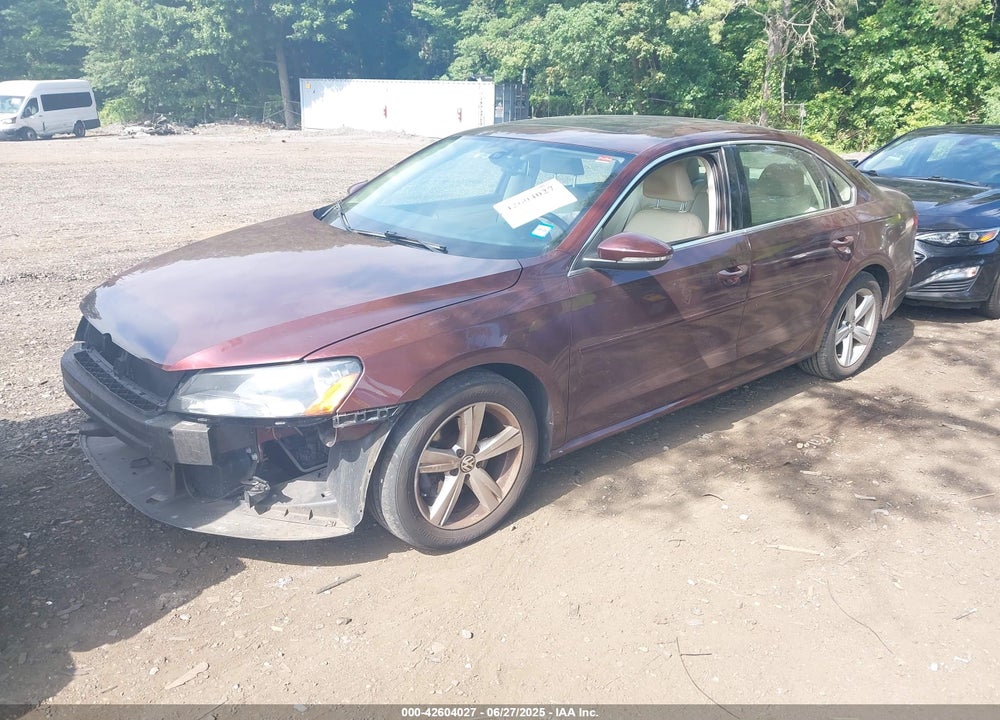 2012 VOLKSWAGEN PASSAT 2.5L SE VIN: 1VWBP7A33CC043835