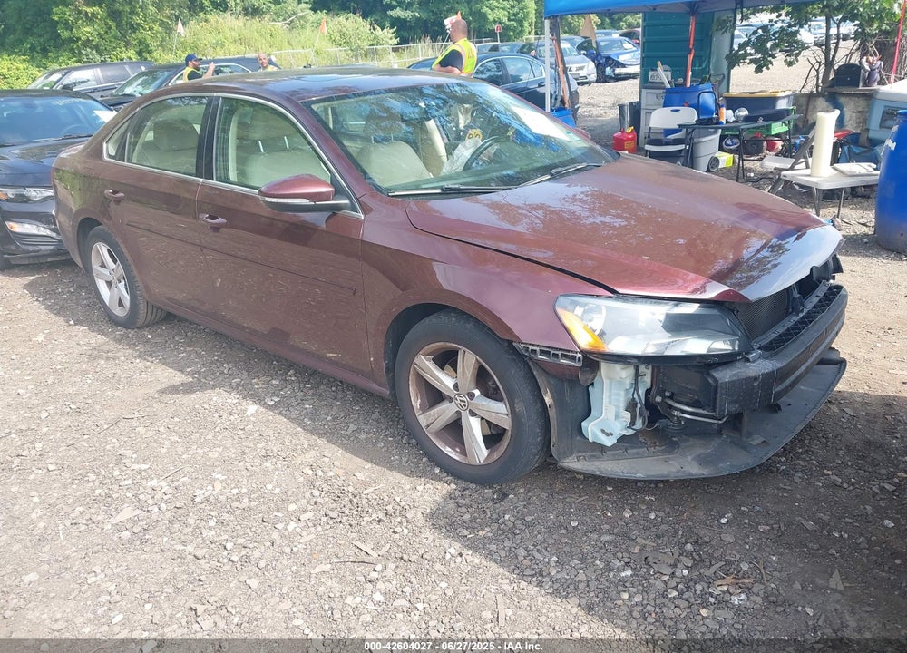 2012 VOLKSWAGEN PASSAT 2.5L SE VIN: 1VWBP7A33CC043835