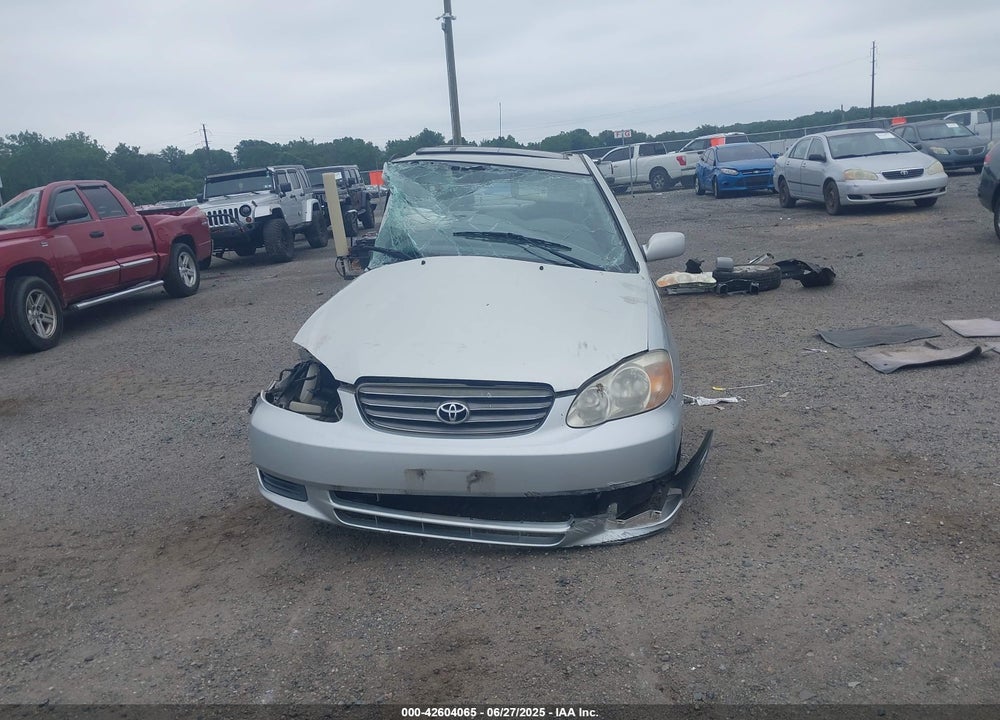 2003 TOYOTA COROLLA VIN: 2T1BR32E93C137876