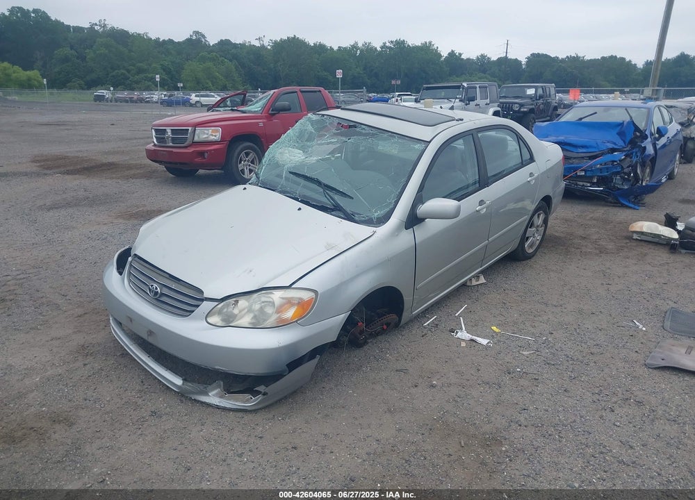 2003 TOYOTA COROLLA VIN: 2T1BR32E93C137876
