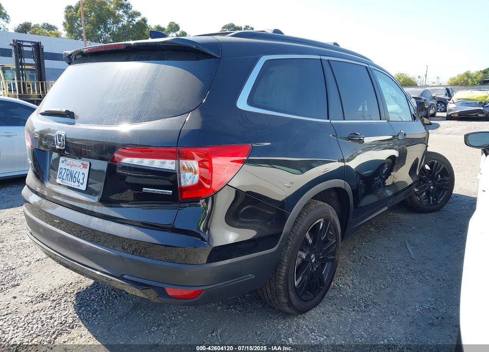 2022 HONDA PILOT VIN: 5FNYF5H24NB011709