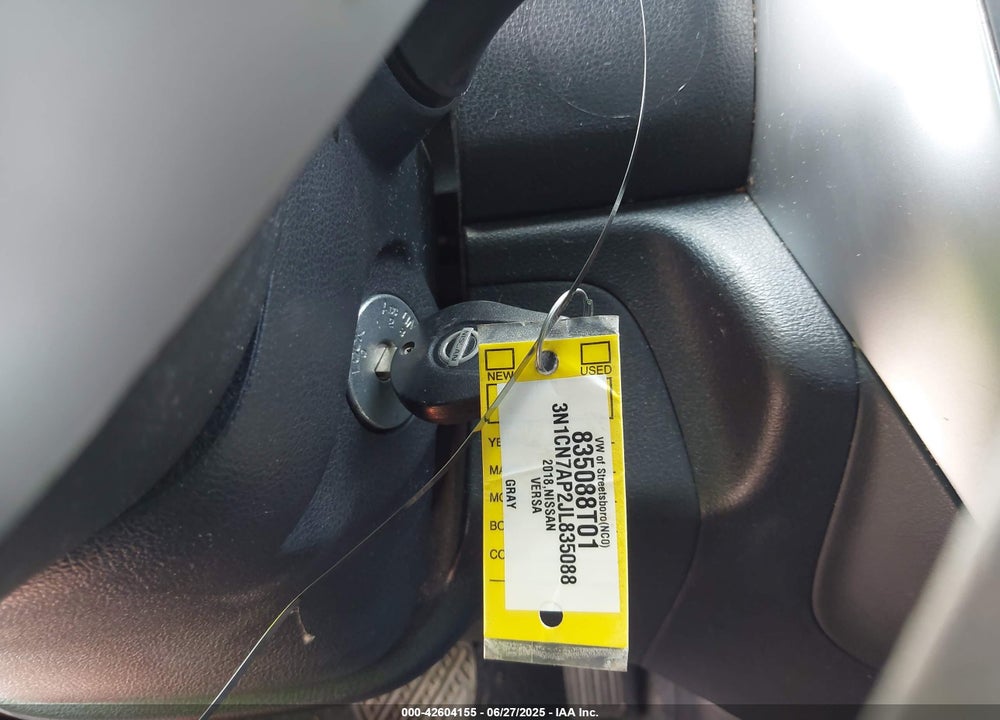 2018 NISSAN VERSA VIN: 3N1CN7AP2JL835088