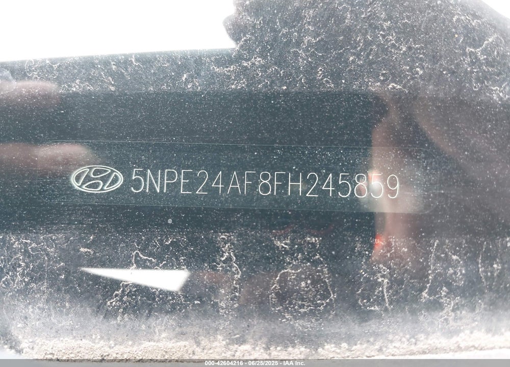 2015 HYUNDAI SONATA SE VIN: 5NPE24AF8FH245859