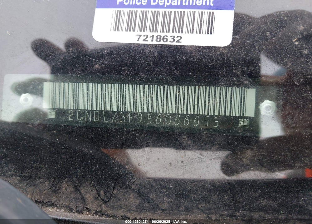 2005 CHEVROLET EQUINOX VIN: 2CNDL73F956066655