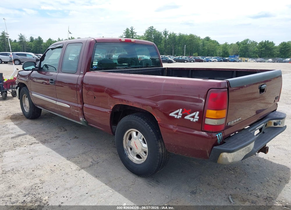 2001 GMC SIERRA 1500 SLE VIN: 2GTEK19TX11375399