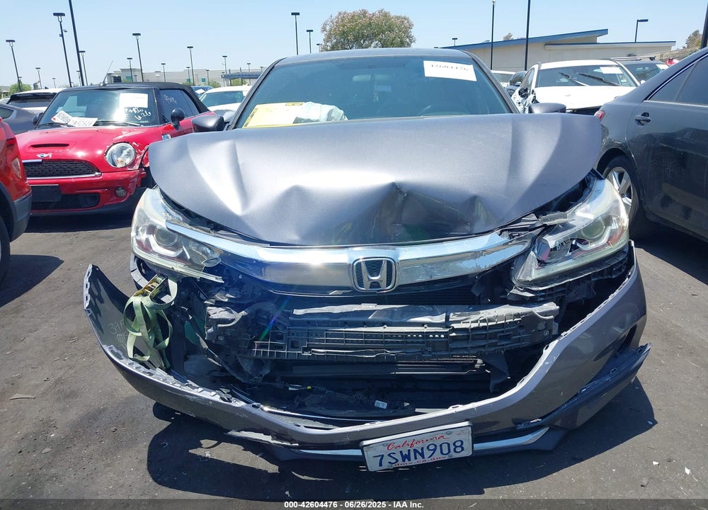 2016 HONDA ACCORD VIN: 1HGCR2F50GA169040