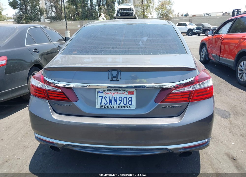 2016 HONDA ACCORD VIN: 1HGCR2F50GA169040