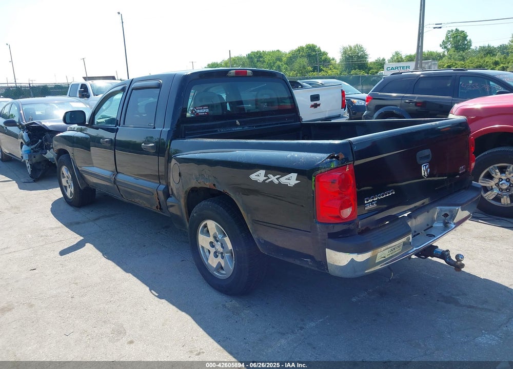2005 DODGE DAKOTA SLT VIN: 1D7HW48N05S119919