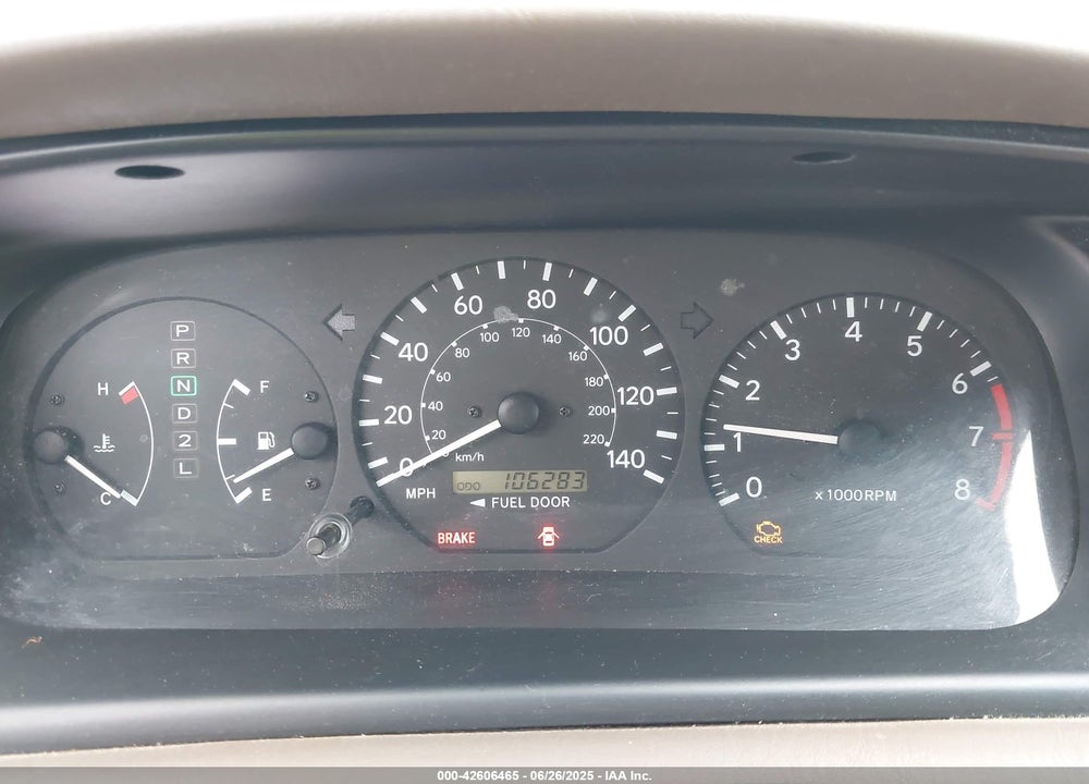 2001 TOYOTA CAMRY VIN: JT2BG28K710544074