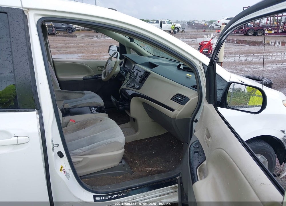 2012 TOYOTA SIENNA LE V6 8 PASSENGER VIN: 5TDKK3DC6CS242902