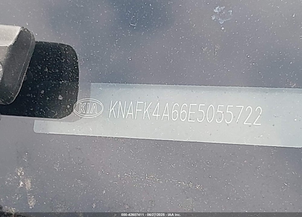 2014 KIA FORTE VIN: KNAFK4A66E5055722