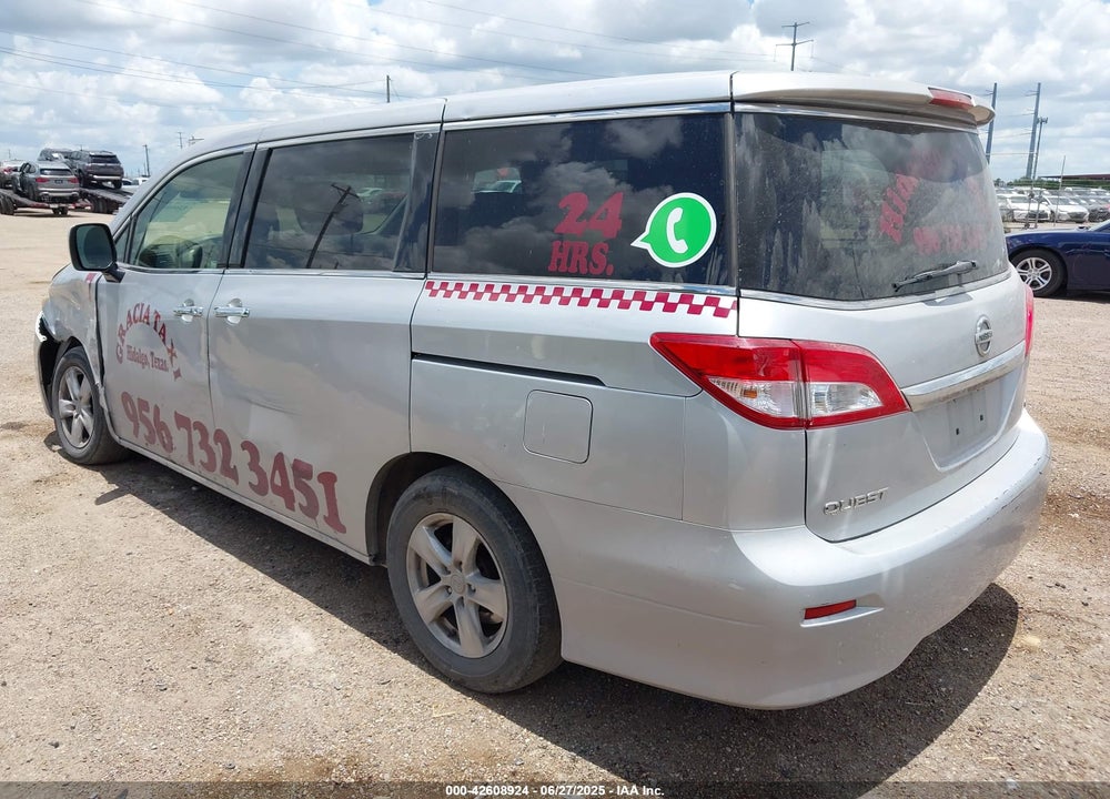 2015 NISSAN QUEST PLATINUM/S/SL/SV VIN: JN8AE2KP4F9128892