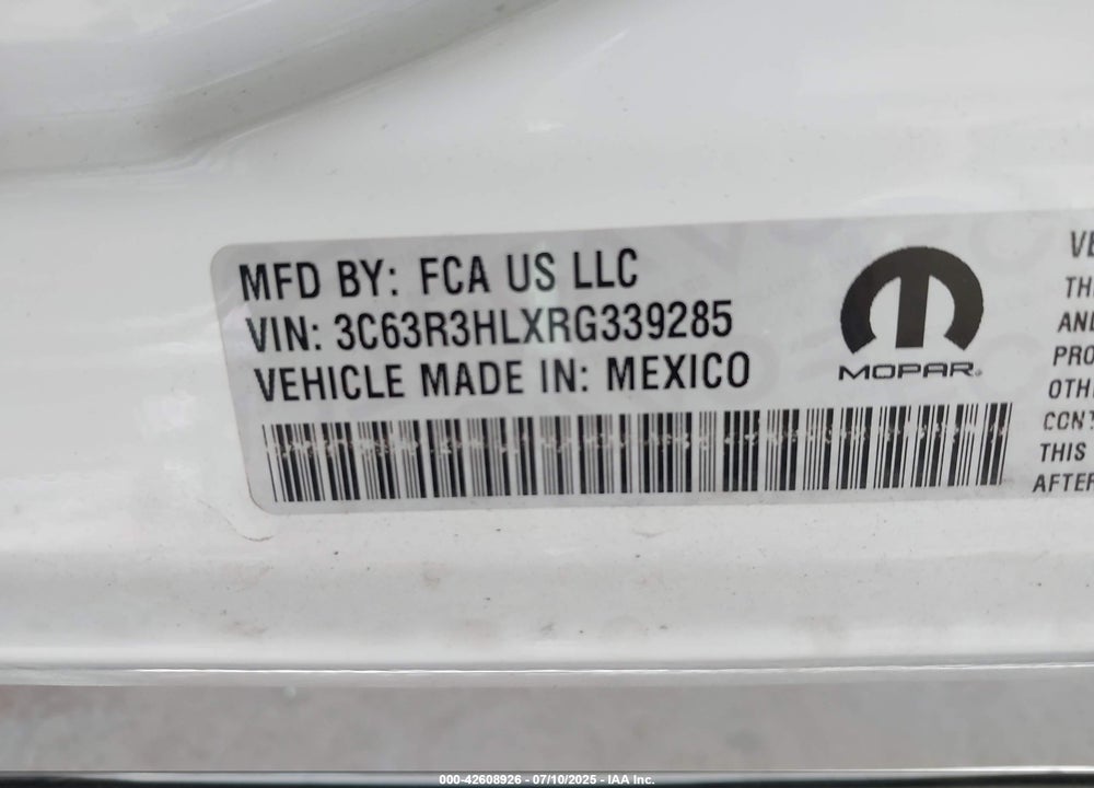 2024 RAM 3500 BIG HORN  4X4 8' BOX VIN: 3C63R3HLXRG339285