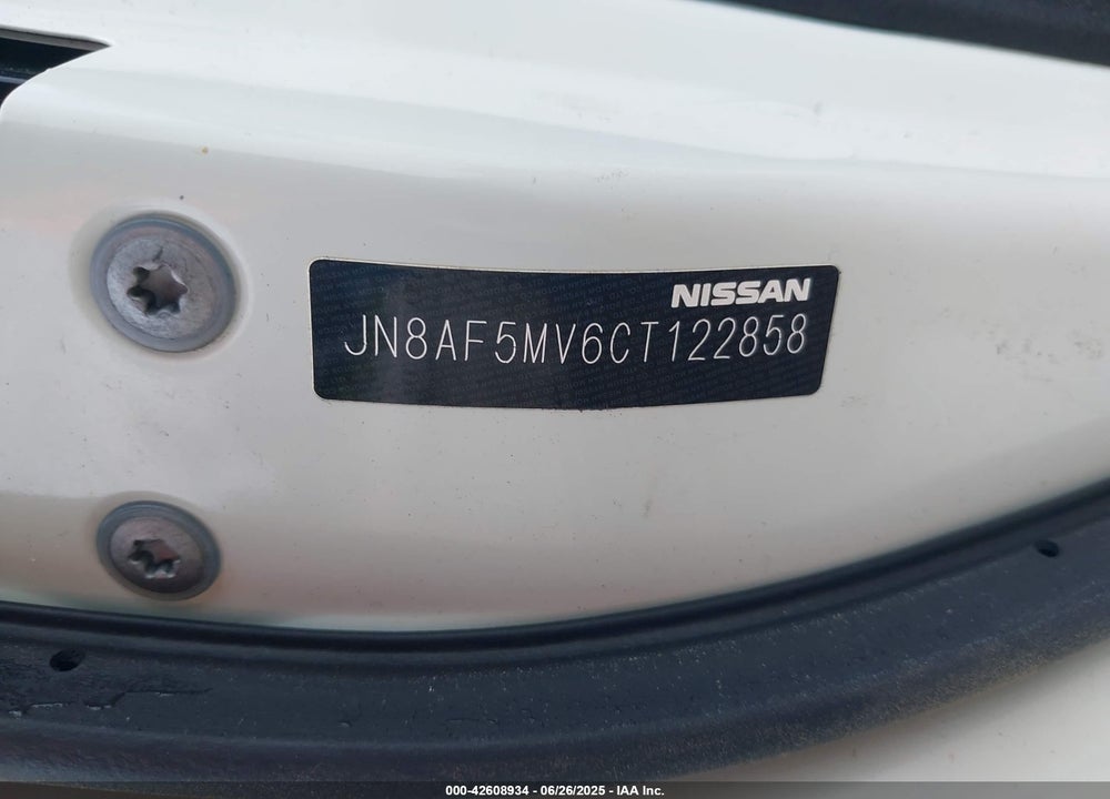 2012 NISSAN JUKE VIN: JN8AF5MV6CT122858
