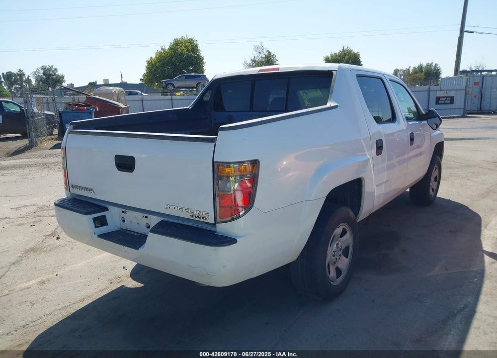 2007 HONDA RIDGELINE RT VIN: 2HJYK16257H500605