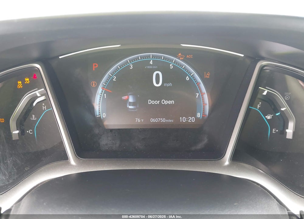 2019 HONDA CIVIC VIN: 19XFC1F34KE216355