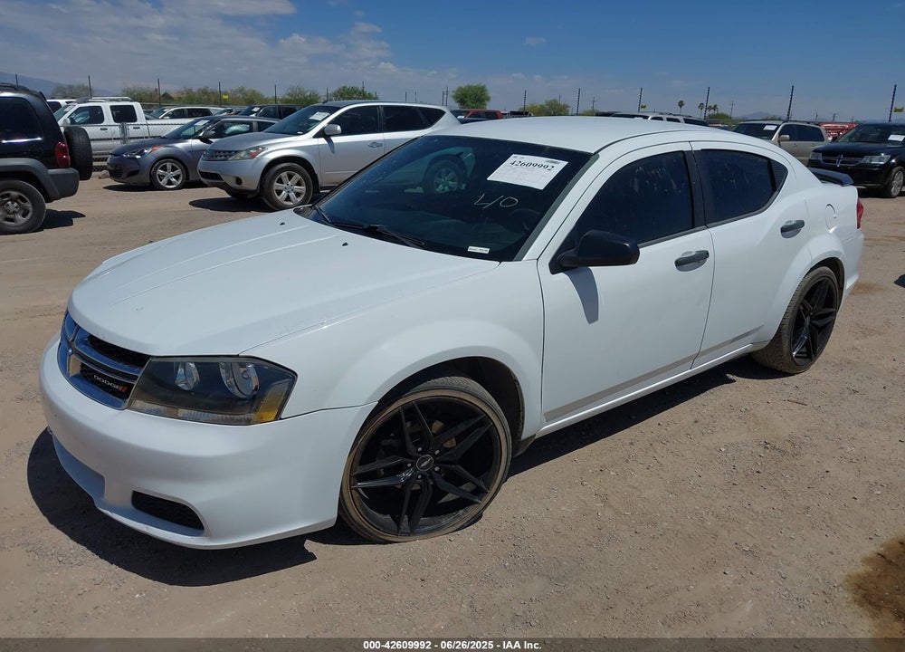 2013 DODGE AVENGER VIN: 1C3CDZAB7DN708202