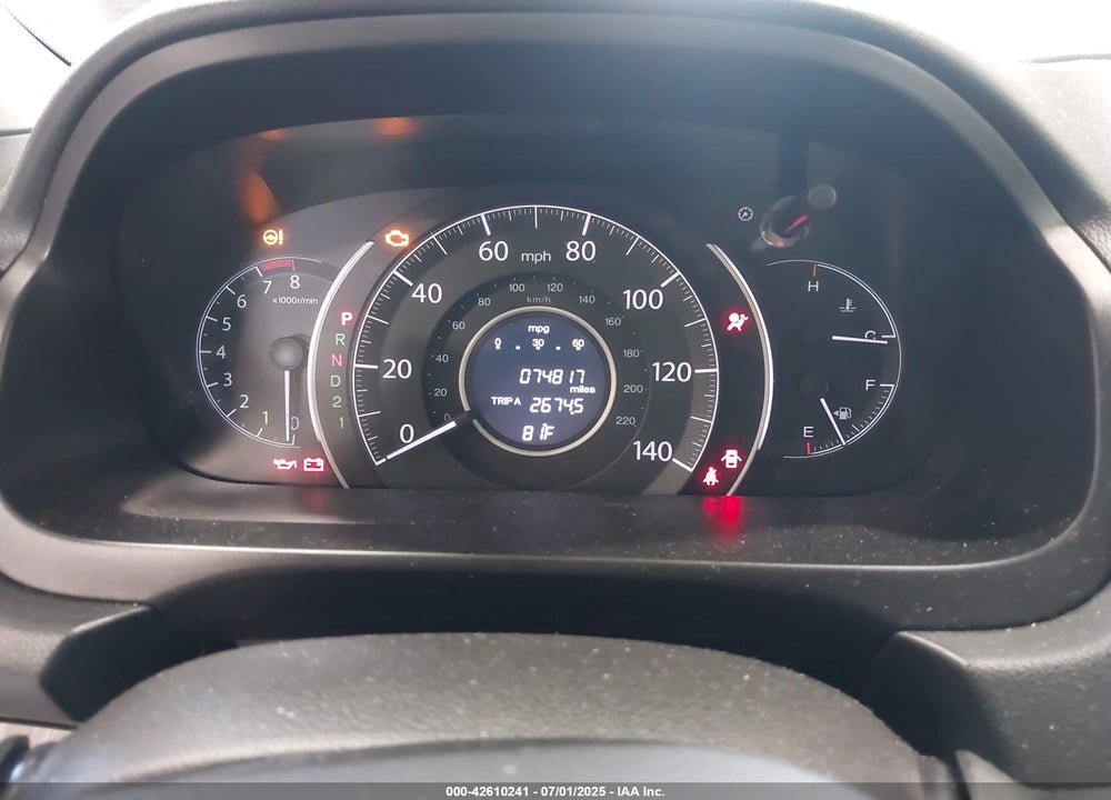 2014 HONDA CR-V EX-L VIN: 2HKRM4H75EH653065