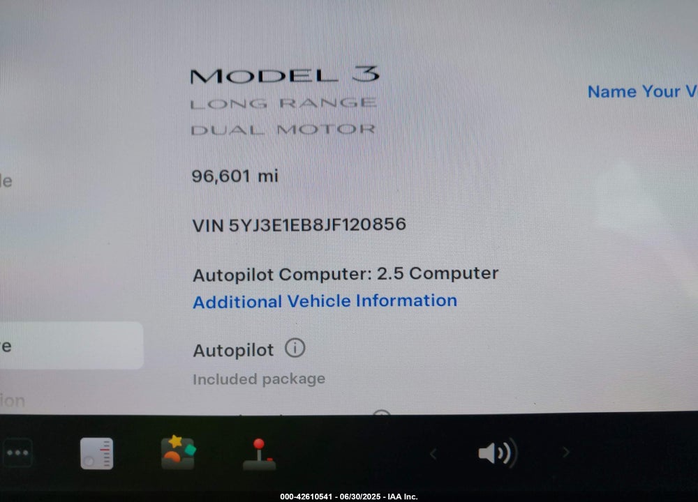 2018 TESLA MODEL 3 VIN: 5YJ3E1EB8JF120856