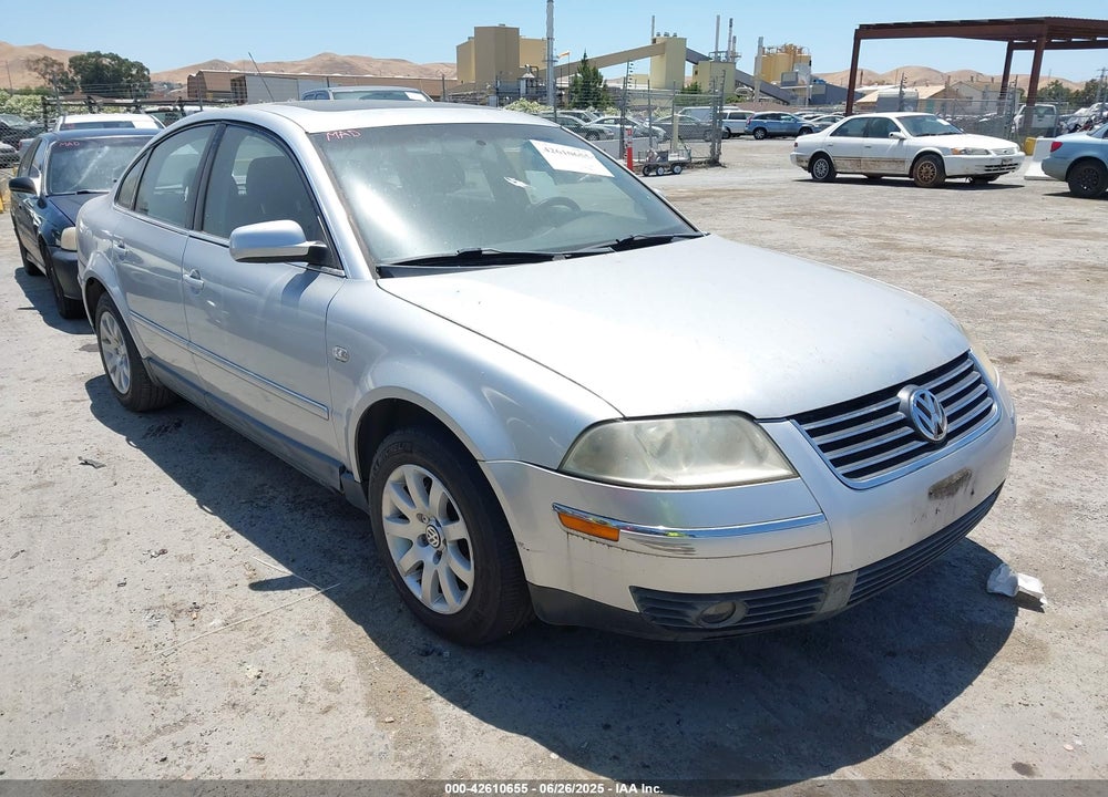 2002 VOLKSWAGEN PASSAT GLS VIN: WVWPD63B22P063209