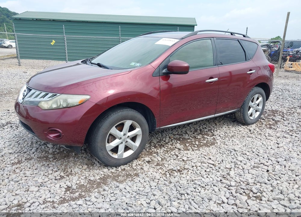 2009 NISSAN MURANO VIN: JN8AZ18W89W149280