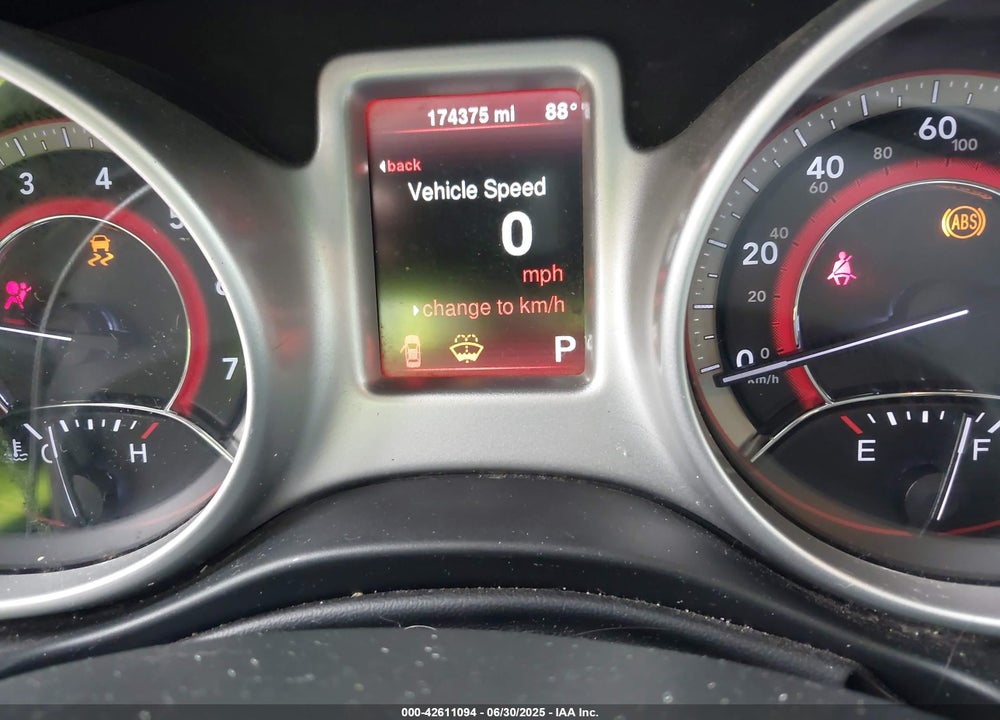 2016 DODGE JOURNEY SE VIN: 3C4PDCAB1GT119936