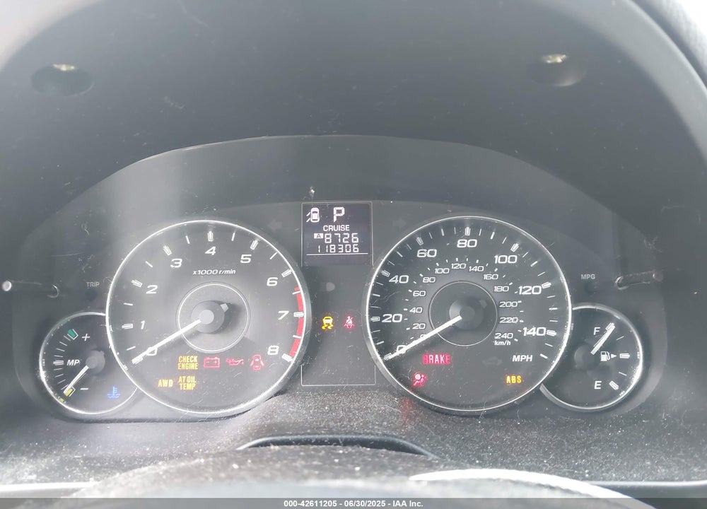 2011 SUBARU OUTBACK VIN: 4S4BRBBC1B3380383