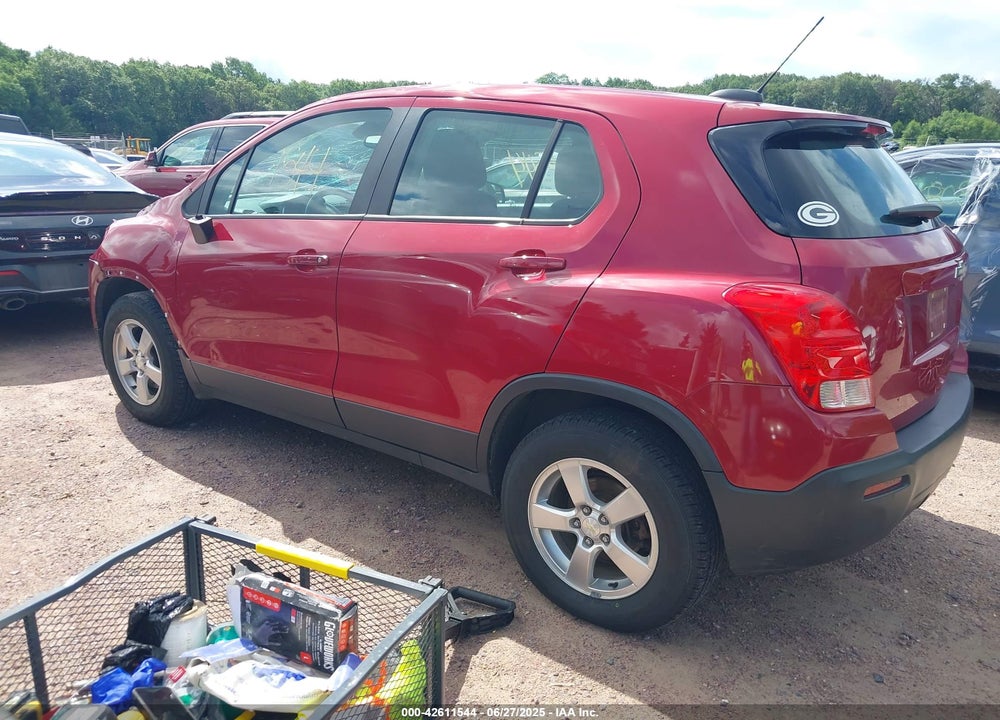 2015 CHEVROLET TRAX VIN: KL7CJPSB9FB184124