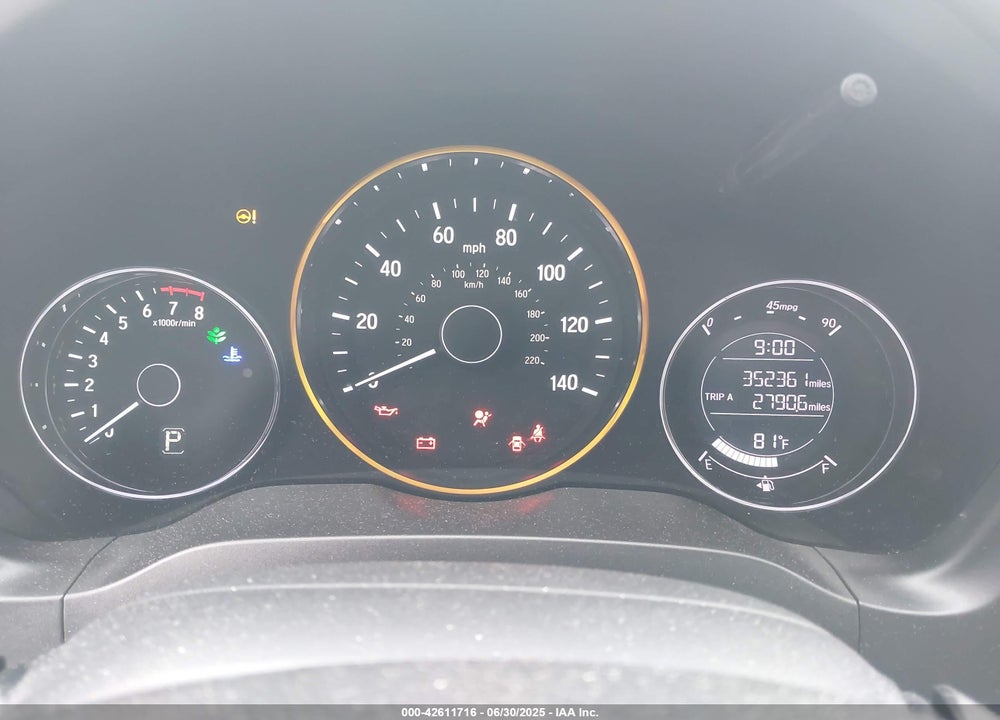 2018 HONDA HR-V VIN: 3CZRU6H31JG714675