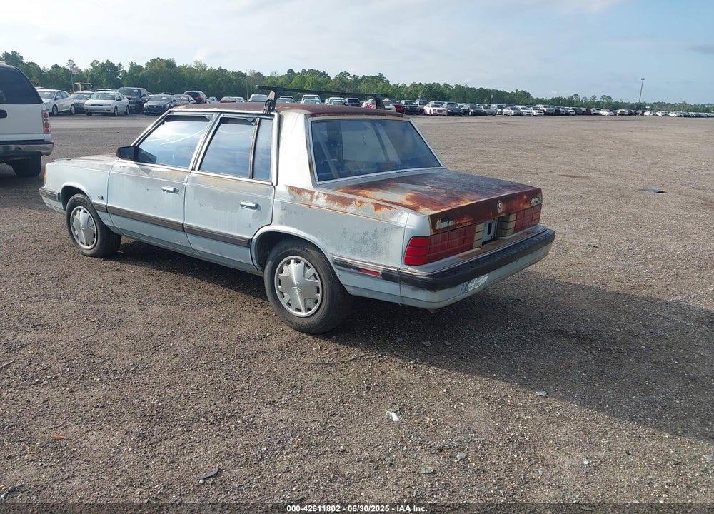 1988 DODGE ARIES LE VIN: 1B3BD46K1JF101156